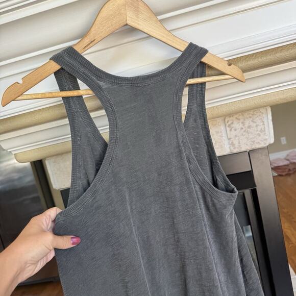 Wilt Tank Top Women's Light Gray Racerback Strap Asymmetrical Small Lagenlook M - Picture 8 of 8